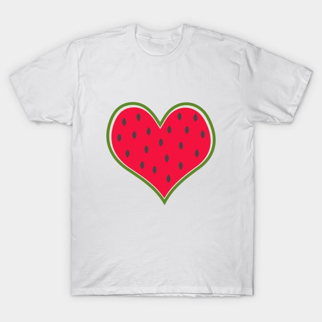 Heart shaped watermelon T-Shirt by Design images